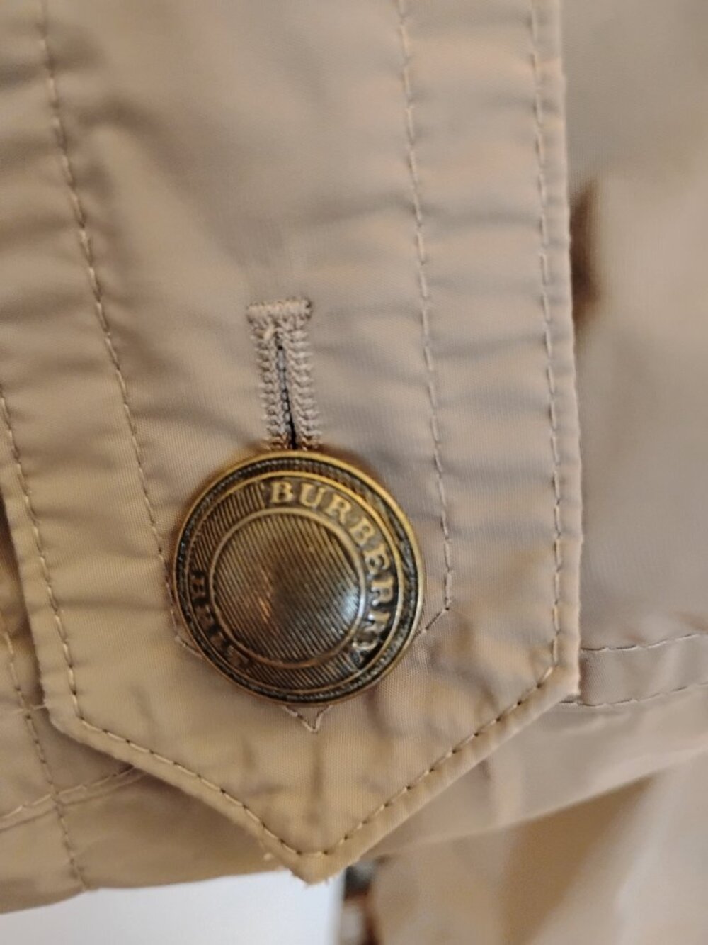 Burberry Brit Hooded Trench Coat 🧥 Nova Check Khaki - Picture 9 of 16